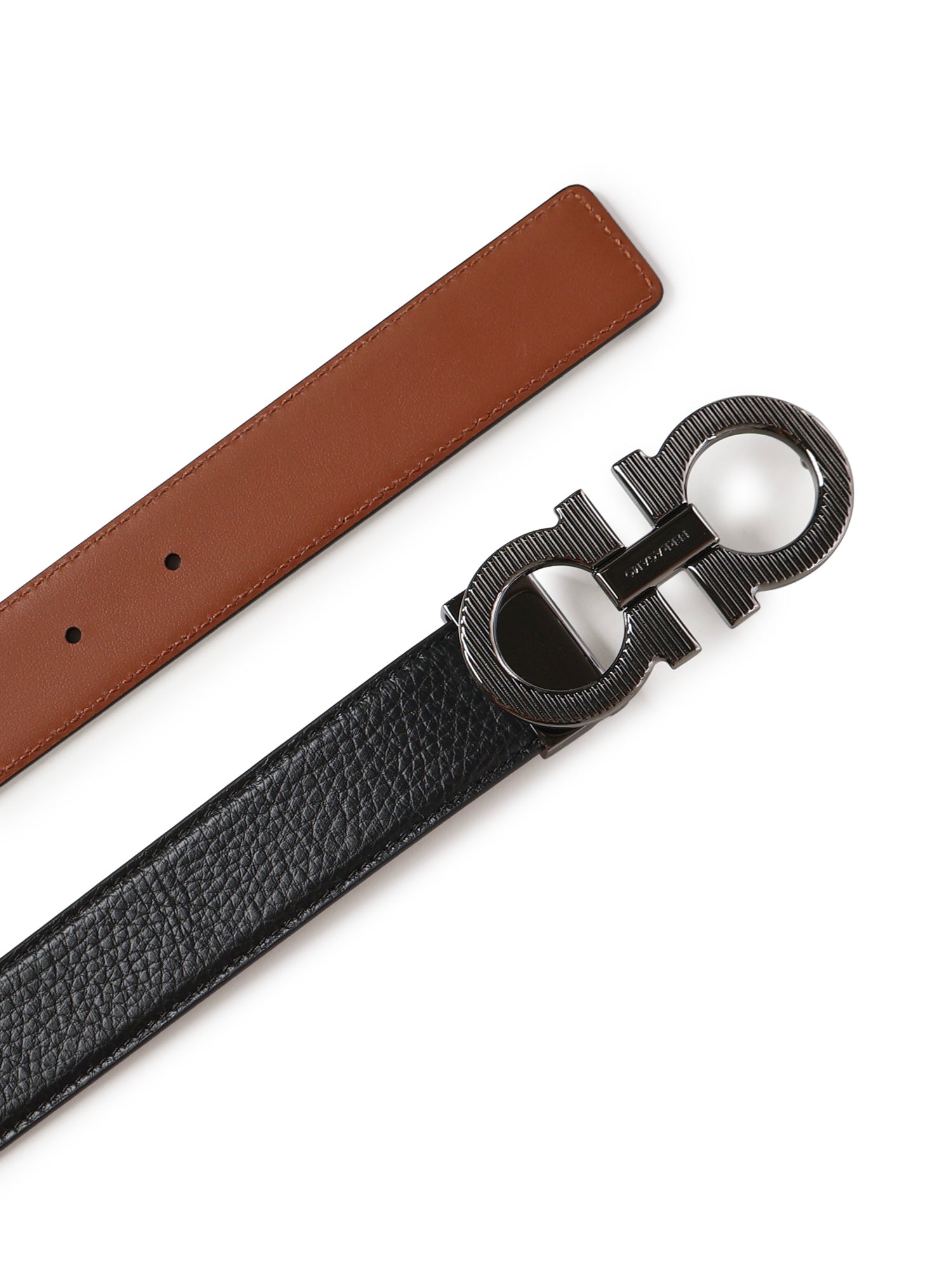 Cintura Gancini in pelle 670574 786347002 FERRAGAMO 