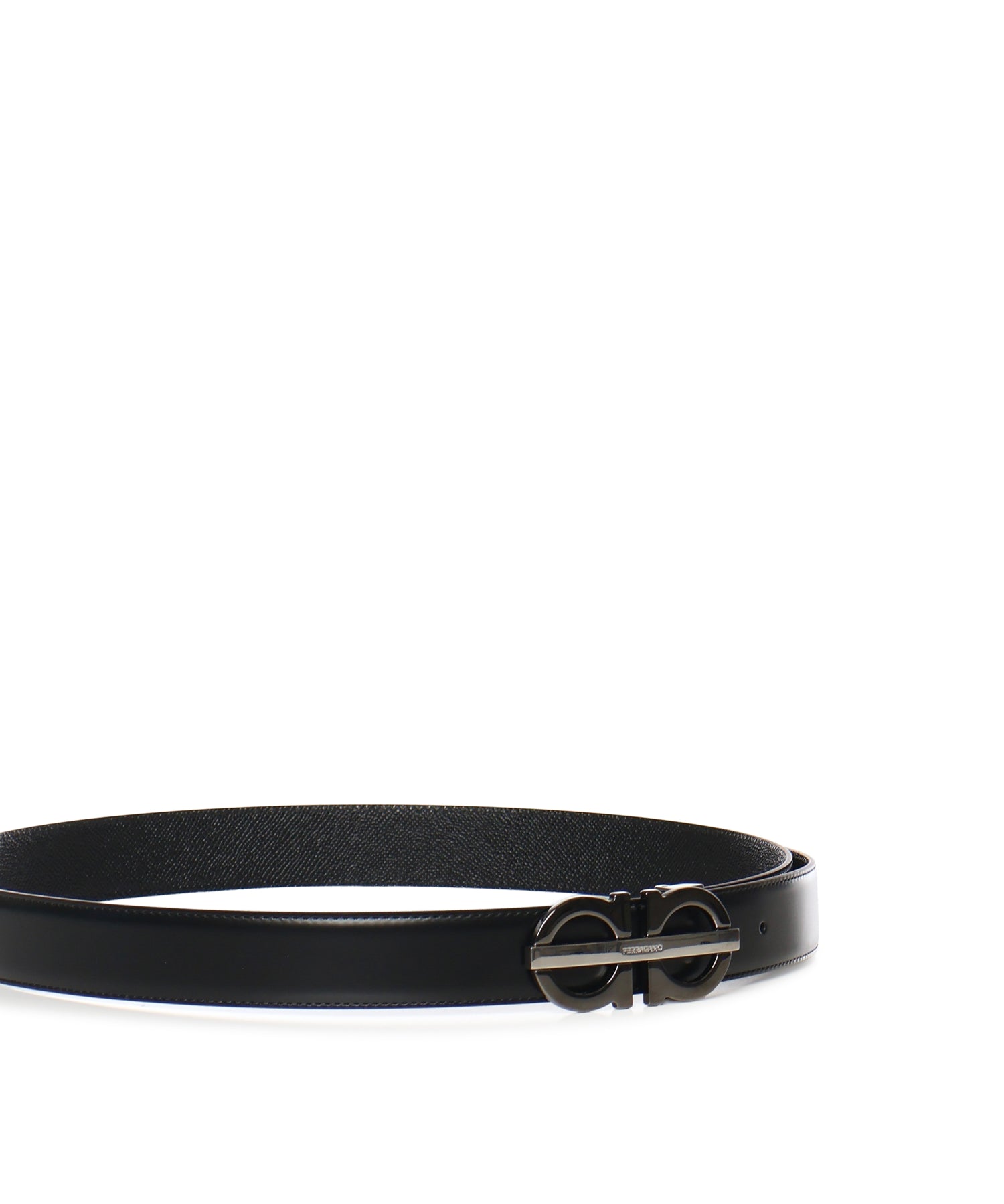 Cintura Gancini in pelle 670632 788411001 FERRAGAMO 