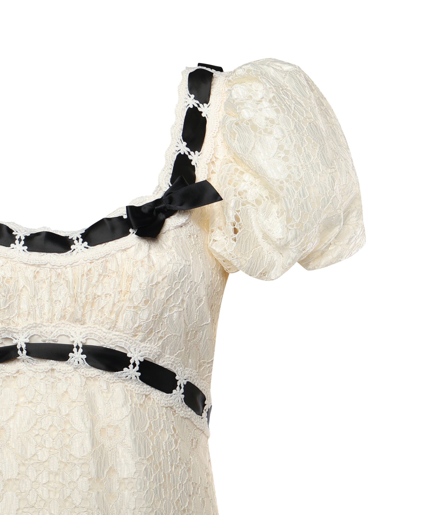 Abito lungo in pizzo CD3967 CREAM FOR LOVE & LEMONS 