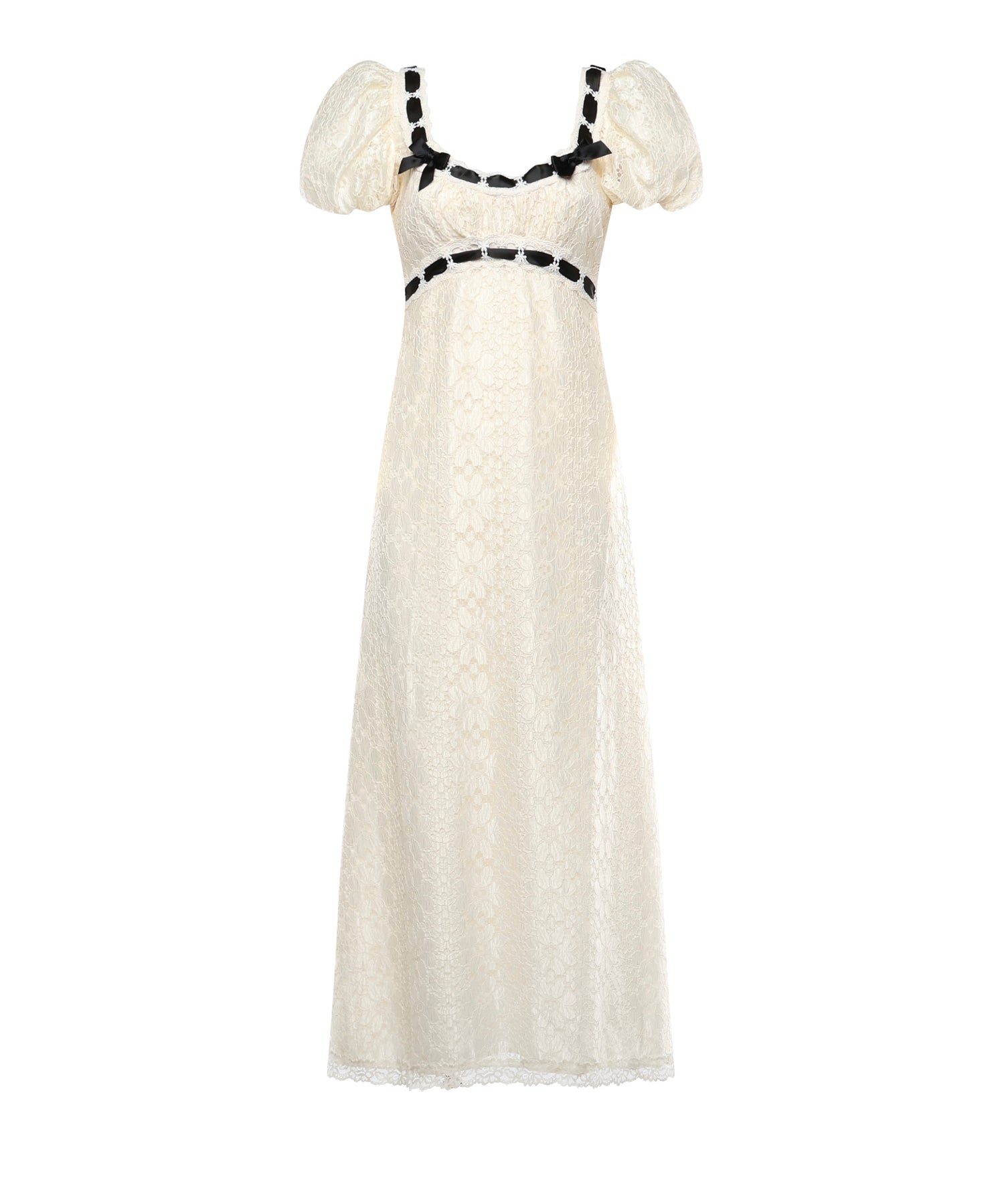 Abito lungo in pizzo CD3967 CREAM FOR LOVE & LEMONS 