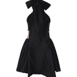 Mini abito Shimmering Petals CD4054 BLACK FOR LOVE & LEMONS 
