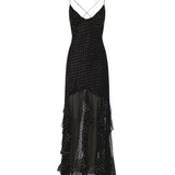 Abito lungo Elea CD4057 BLACK FOR LOVE & LEMONS 