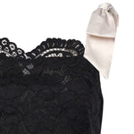 Mini abito Lakeside in pizzo CD4101 BLACK FOR LOVE & LEMONS 