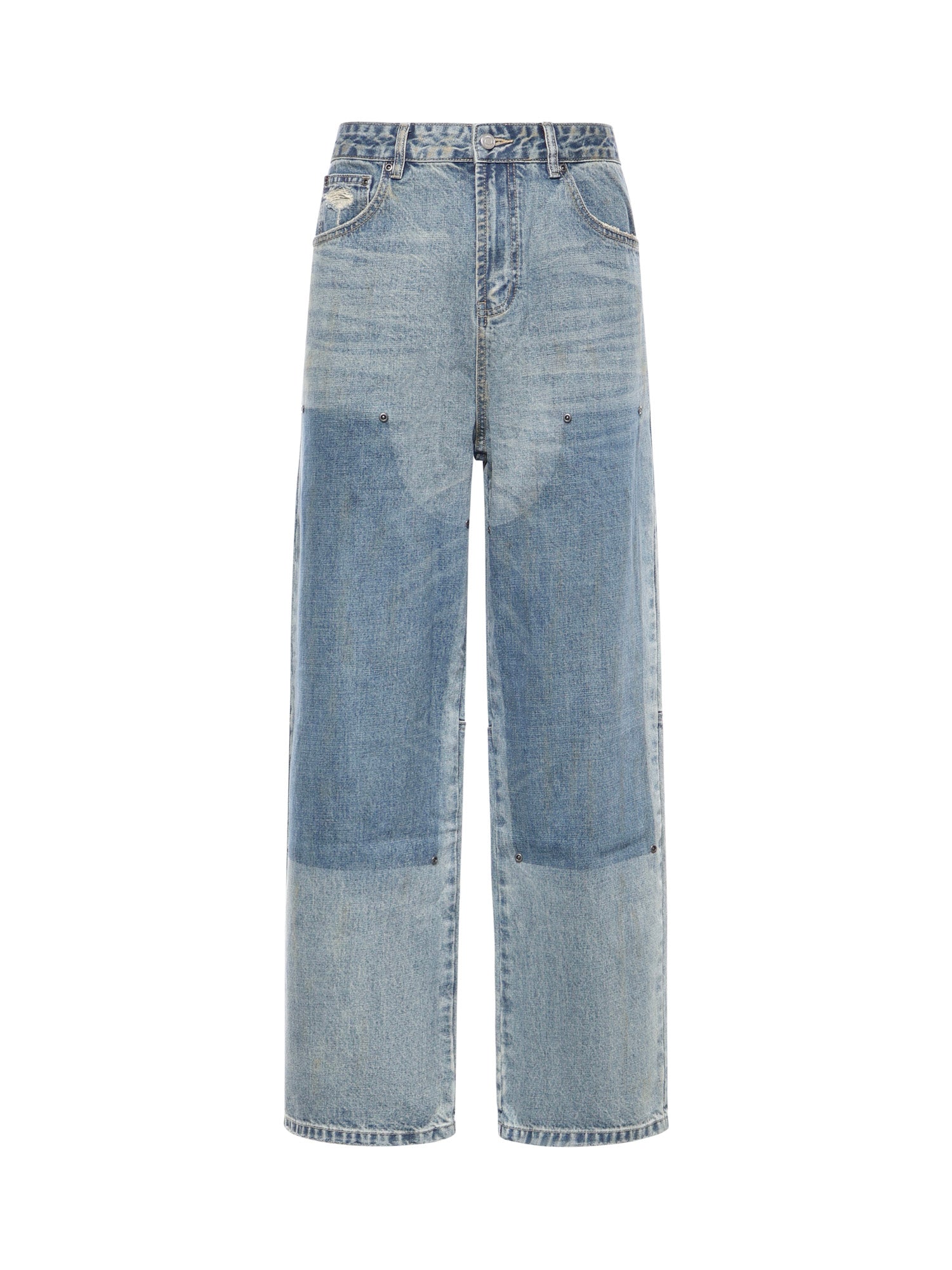 Jeans Double Knee Carpenter in denim FOSS26DP01012 6327 FOUND 