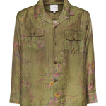Camicia Floral Camp in misto viscosa<BR/><BR/> FOSS26SR01313 0480 FOUND 
