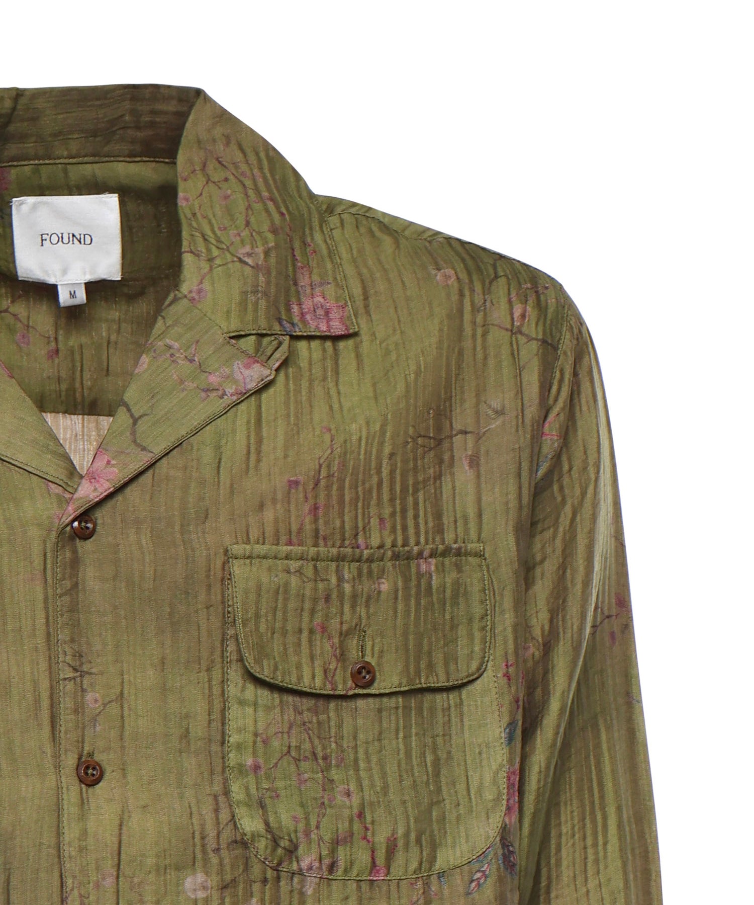 Camicia Floral Camp in misto viscosa<BR/><BR/> FOSS26SR01313 0480 FOUND 