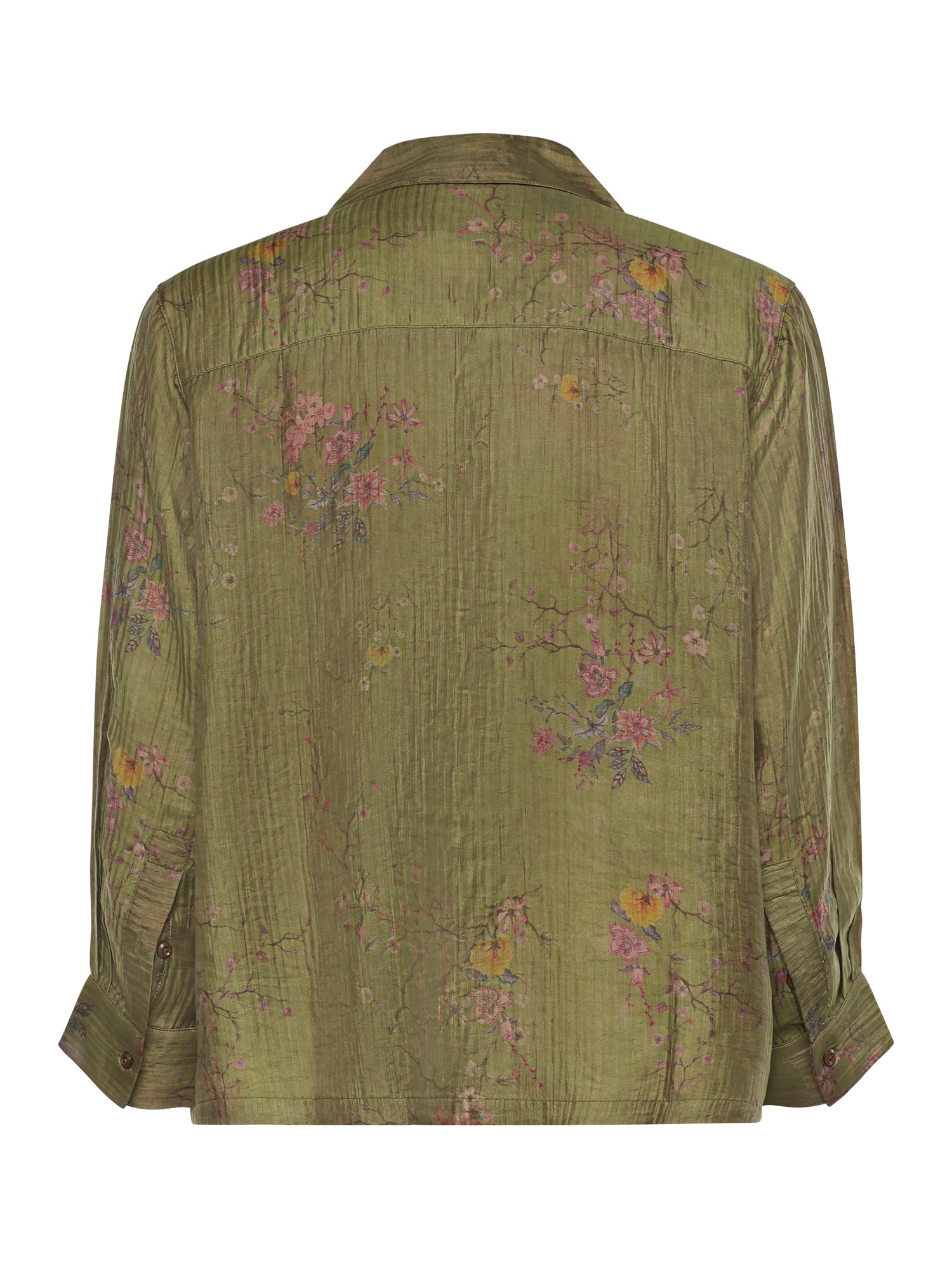 Camicia Floral Camp in misto viscosa<BR/><BR/> FOSS26SR01313 0480 FOUND 