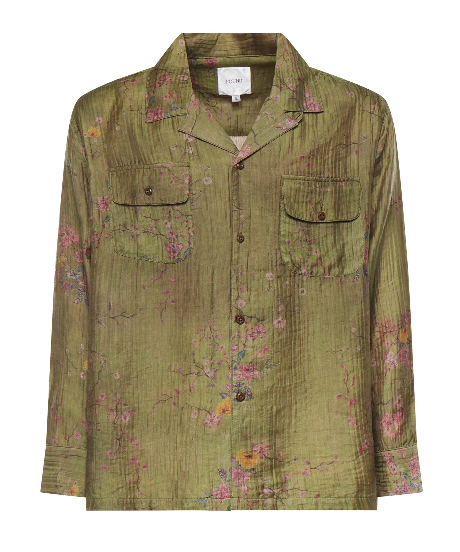 Camicia Floral Camp in misto viscosa<BR/><BR/> FOSS26SR01313 0480 FOUND 