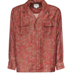 Camicia Floral Camp in misto viscosa<BR/> FOSS26SR01313 0842 FOUND 