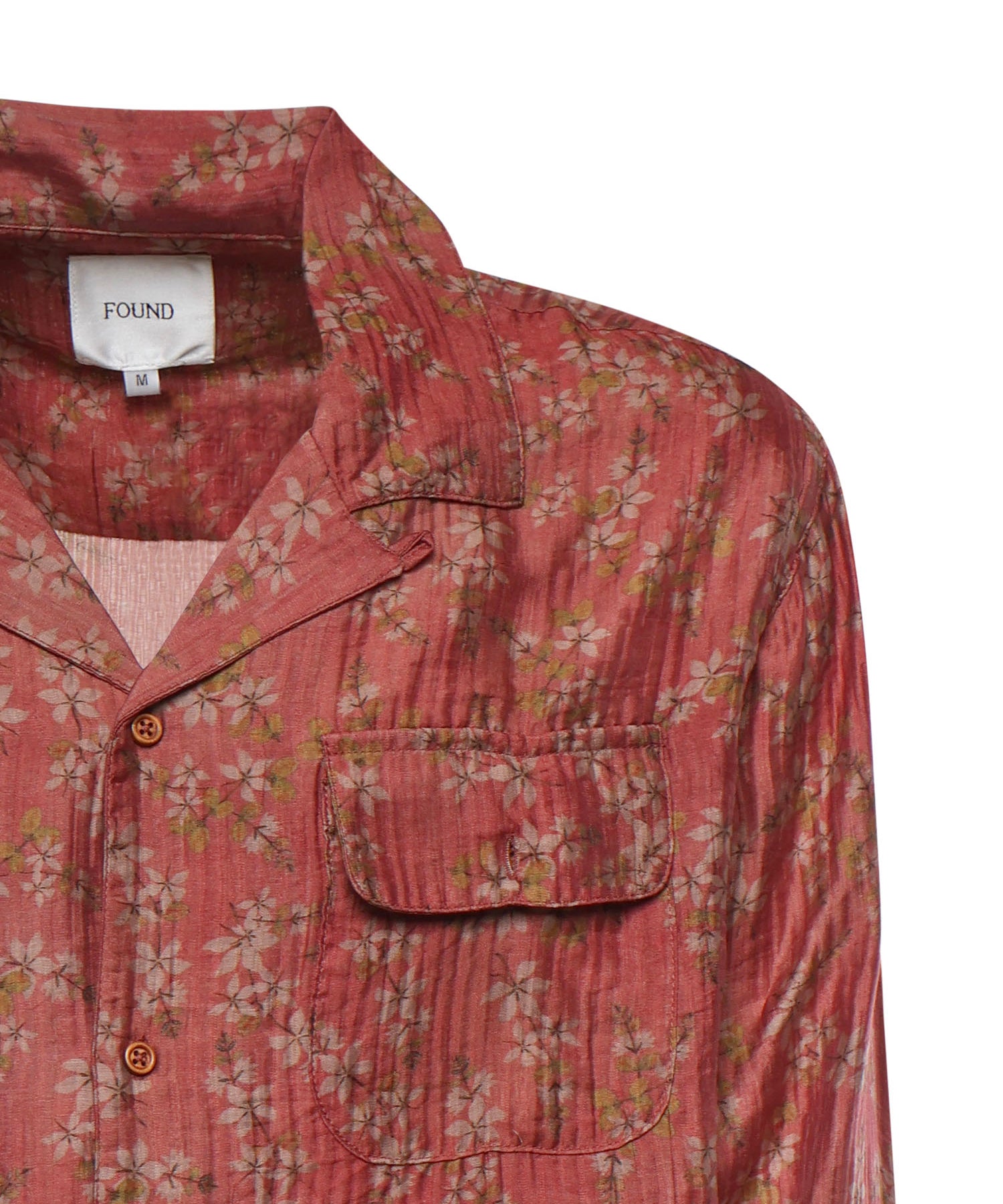 Camicia Floral Camp in misto viscosa<BR/> FOSS26SR01313 0842 FOUND 