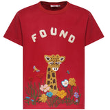 T-shirt con ricamo in cotone FOSS26TT09012 6343 FOUND 