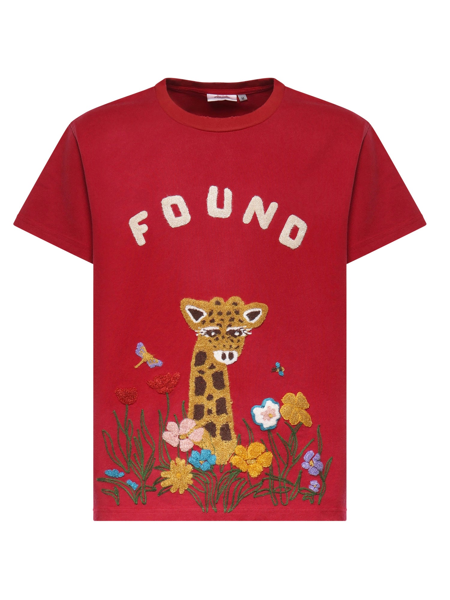 T-shirt con ricamo in cotone FOSS26TT09012 6343 FOUND 