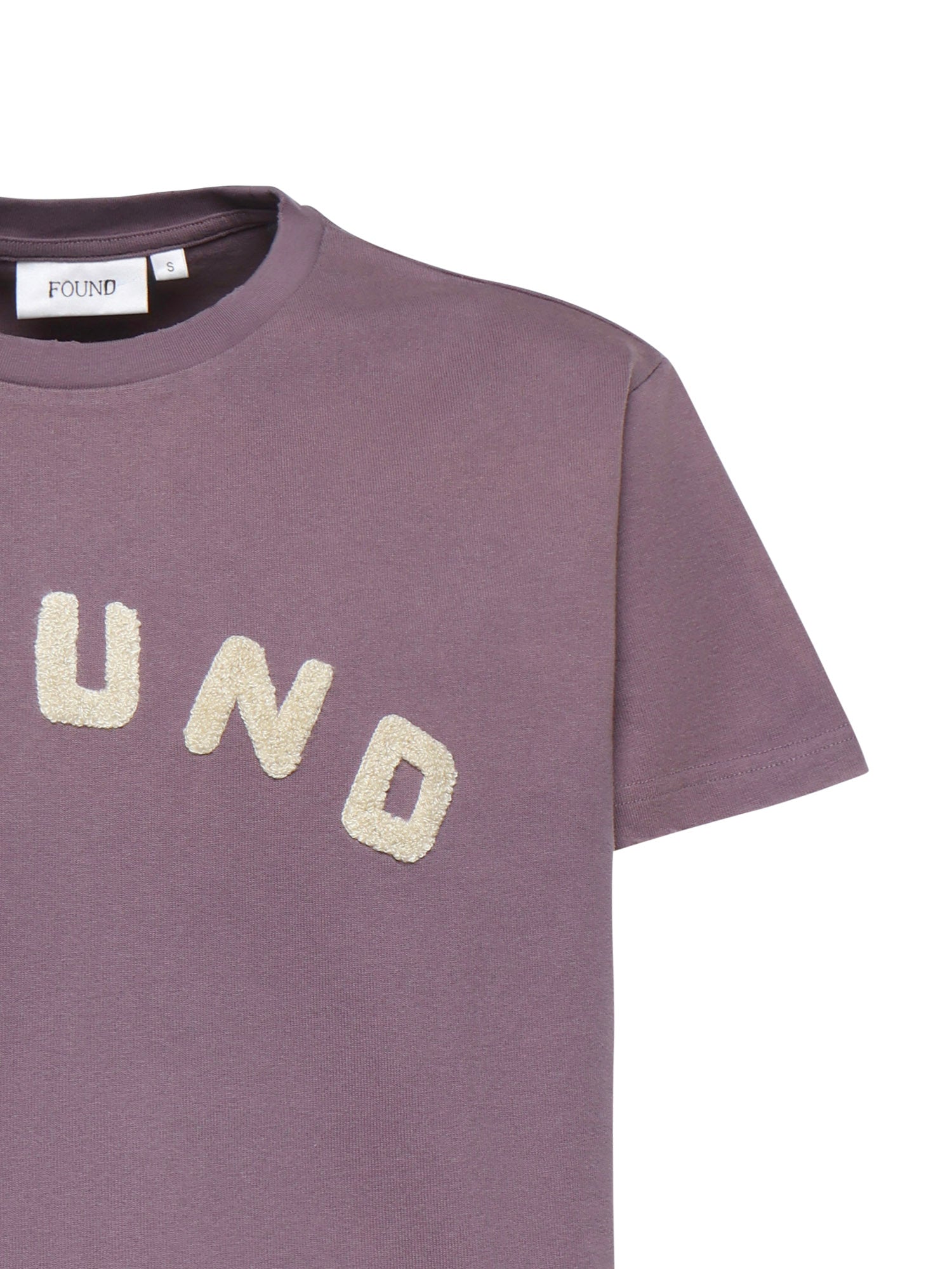 T-shirt con ricamo in cotone FOSS26TT09012 6363 FOUND 