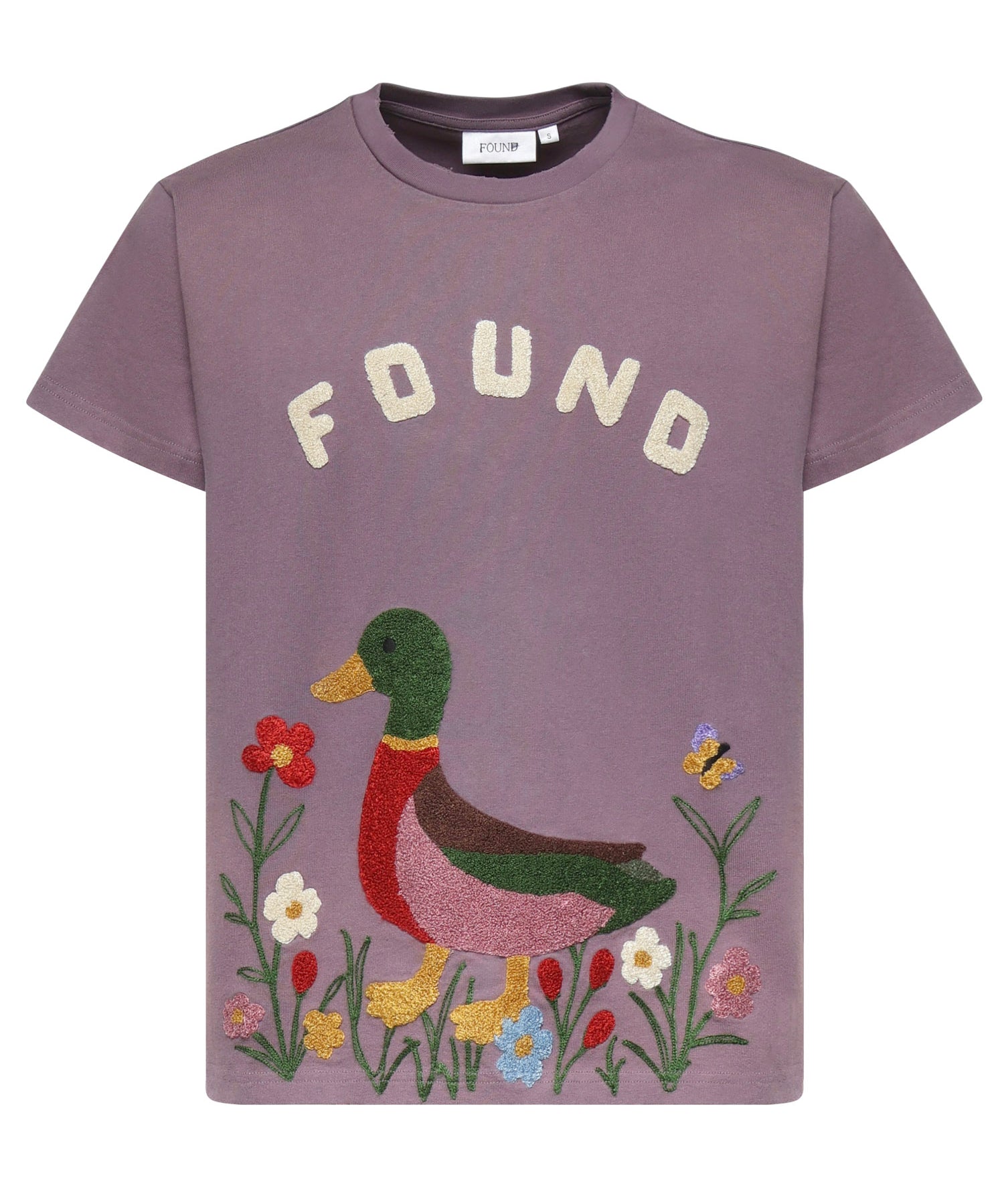 T-shirt con ricamo in cotone FOSS26TT09012 6363 FOUND 