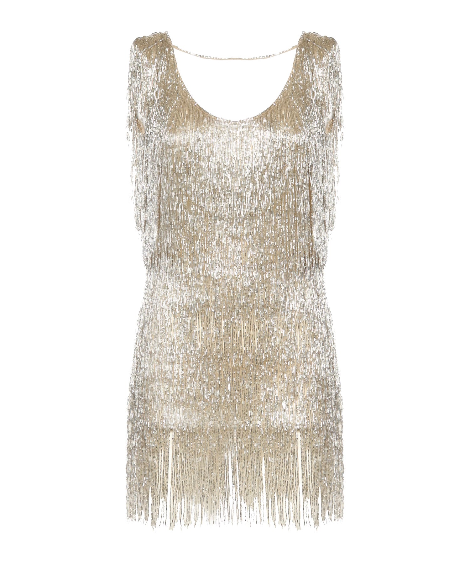 Miniabito Daisy con perline e frange GLSS26DR05  GALIA LAHAV 