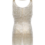 Miniabito Daisy con perline e frange GLSS26DR05  GALIA LAHAV 