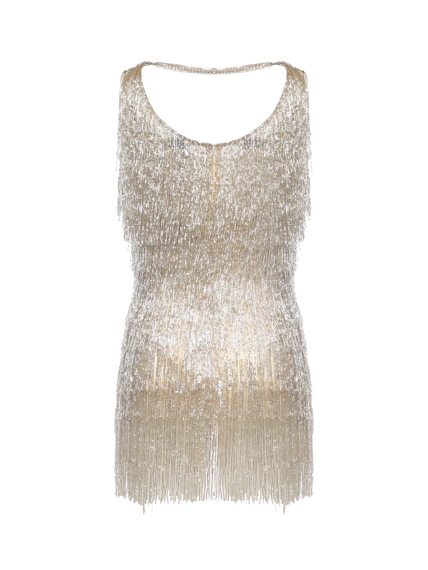 Miniabito Daisy con perline e frange GLSS26DR05  GALIA LAHAV 