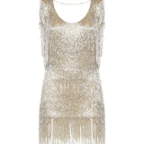Miniabito Daisy con perline e frange GLSS26DR05  GALIA LAHAV 