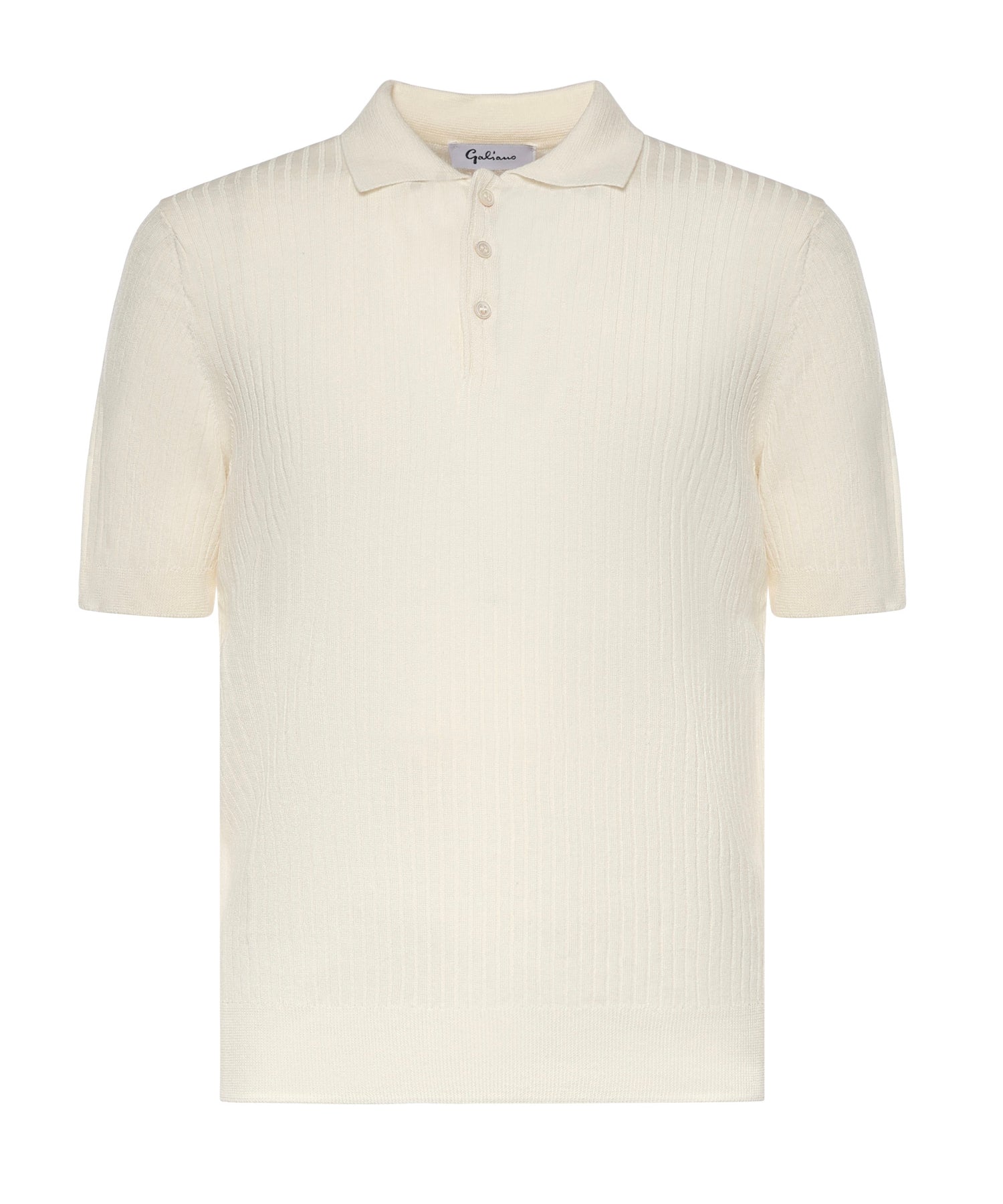 Polo in cotone a coste 57118 18641001 GALIANO 