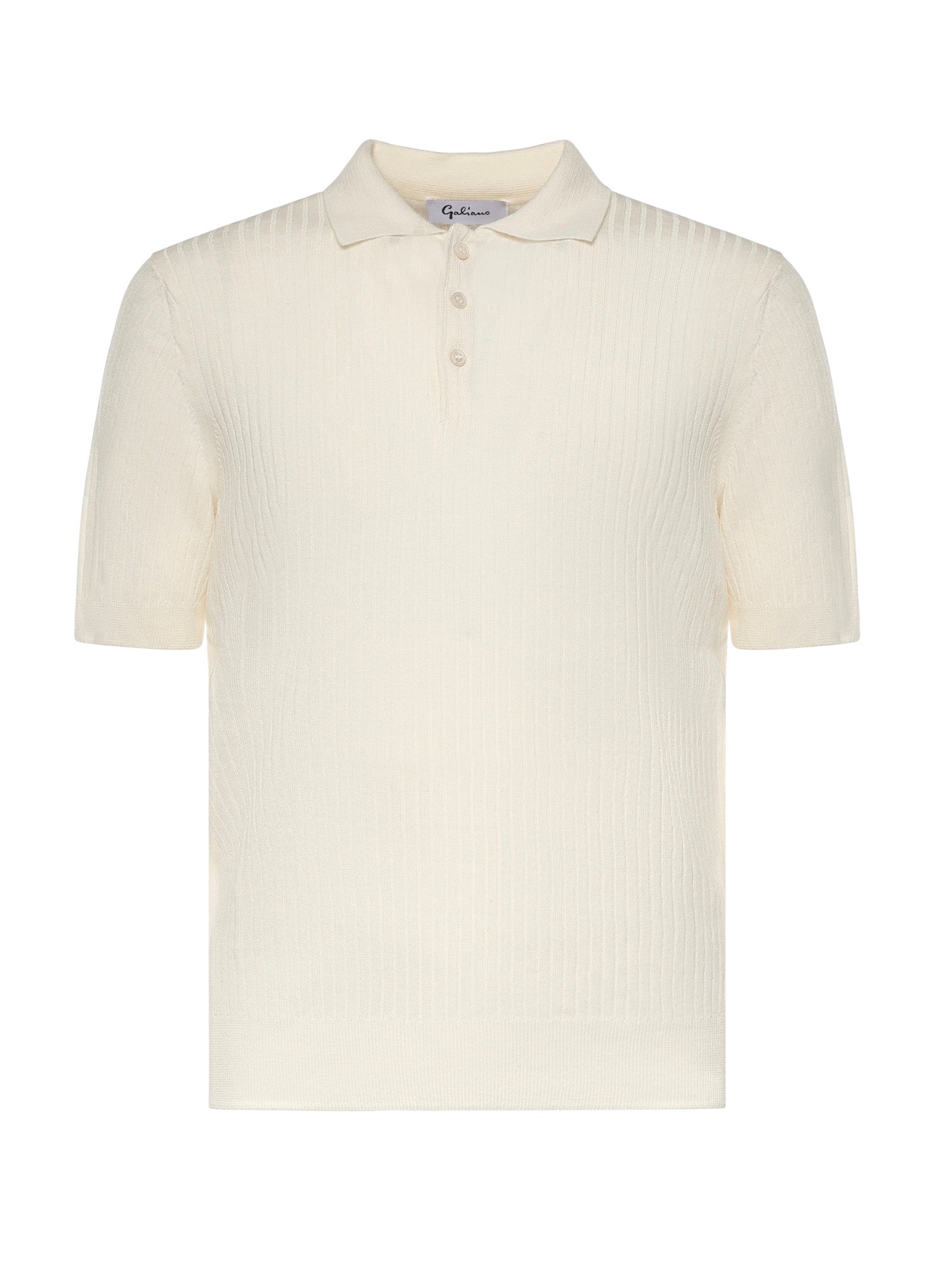 Polo in cotone a coste 57118 18641001 GALIANO 