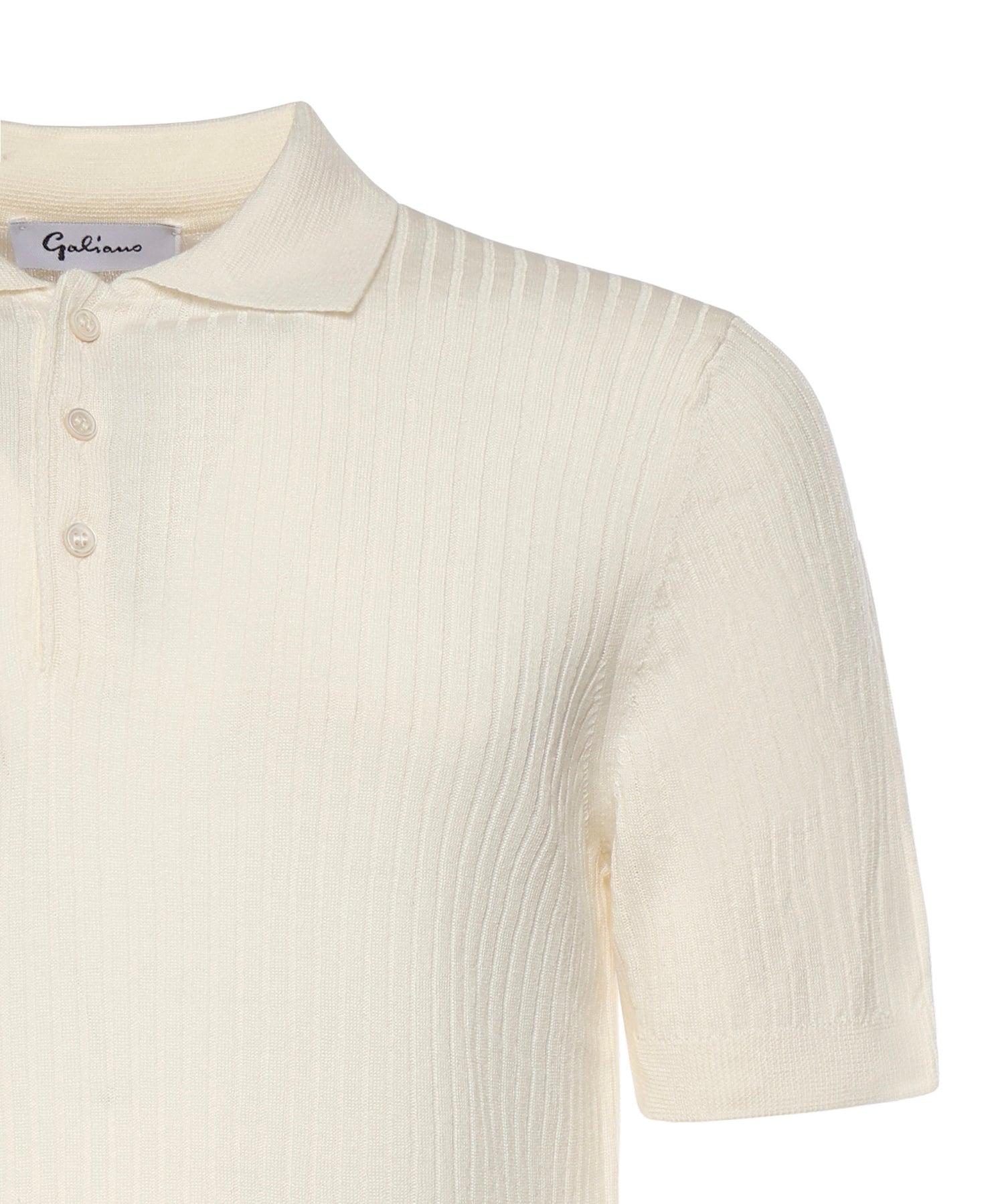 Polo in cotone a coste 57118 18641001 GALIANO 