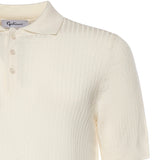 Polo in cotone a coste 57118 18641001 GALIANO 