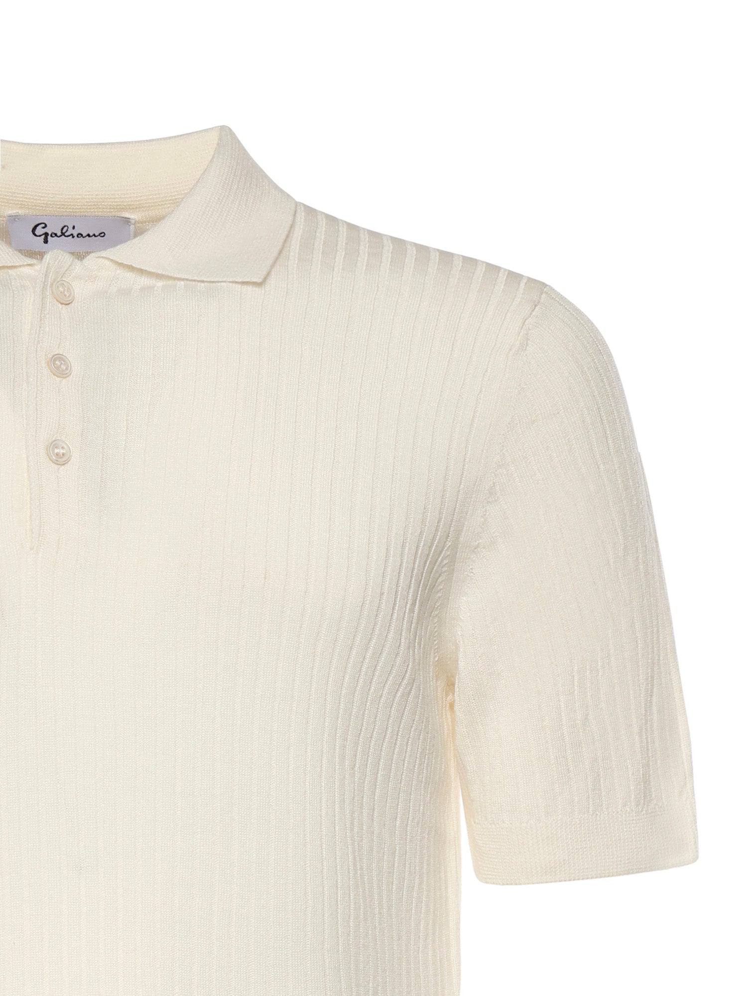 Polo in cotone a coste 57118 18641001 GALIANO 