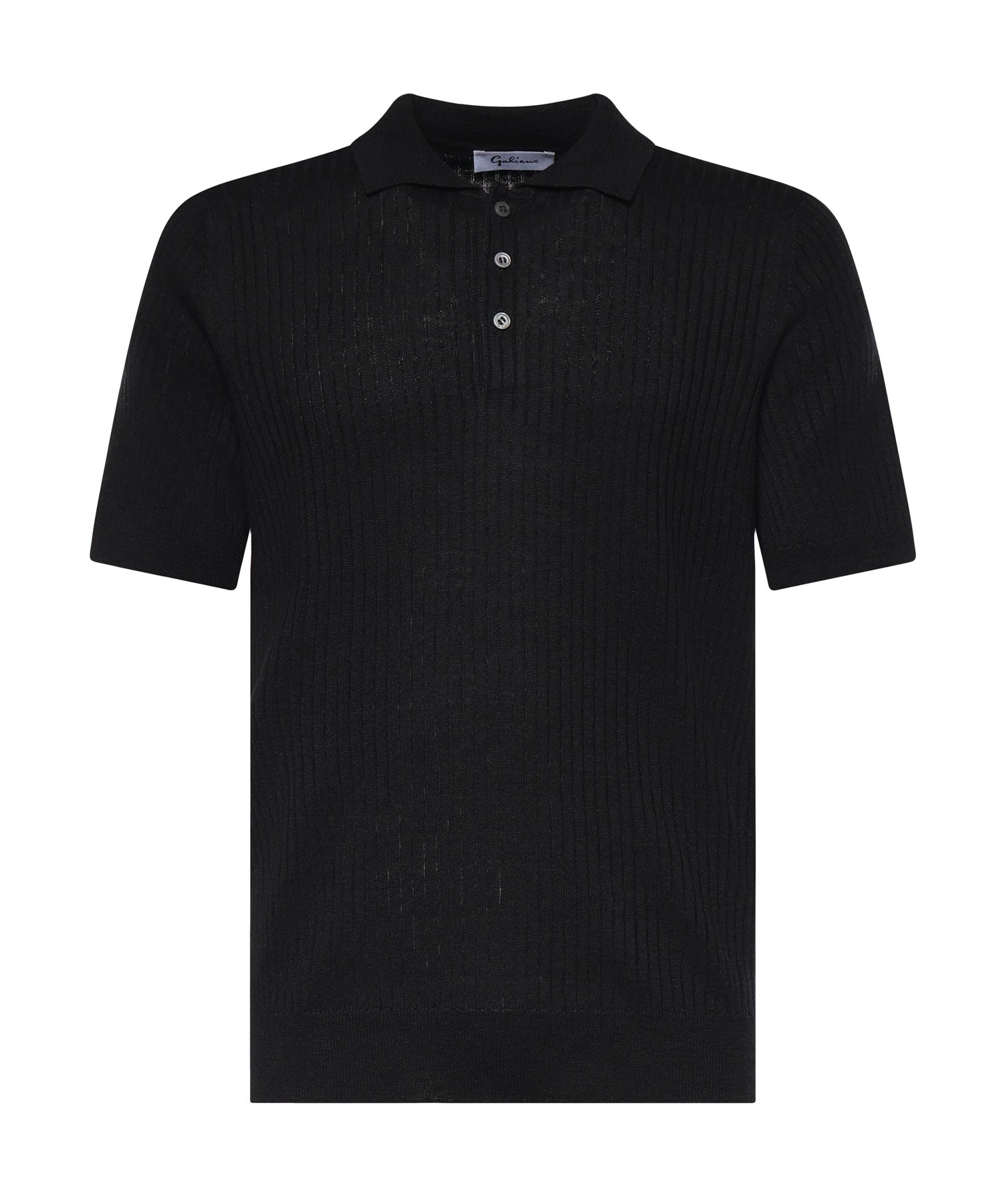 Polo in cotone a coste 57118 18641099 GALIANO 