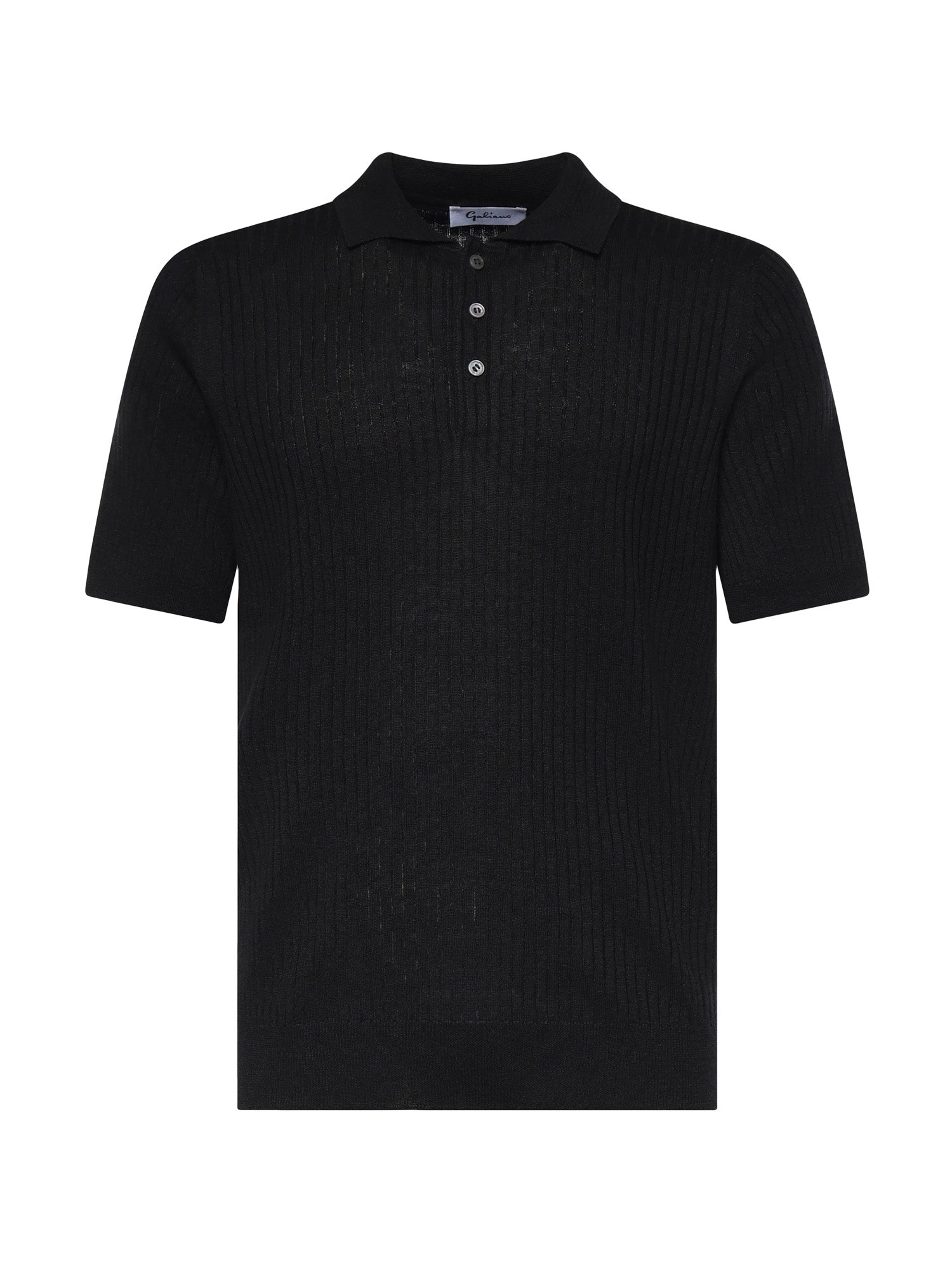 Polo in cotone a coste 57118 18641099 GALIANO 