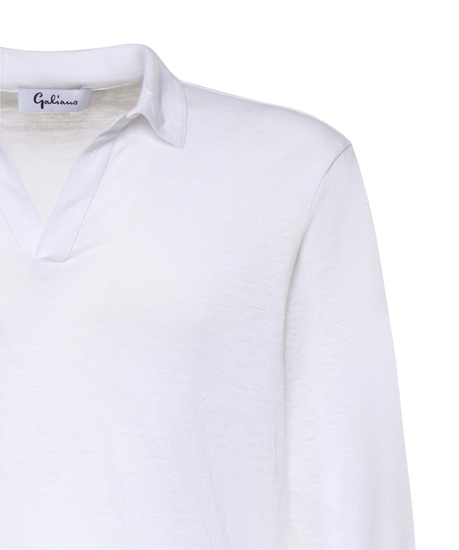 Polo in lino 60191 96803250 GALIANO 