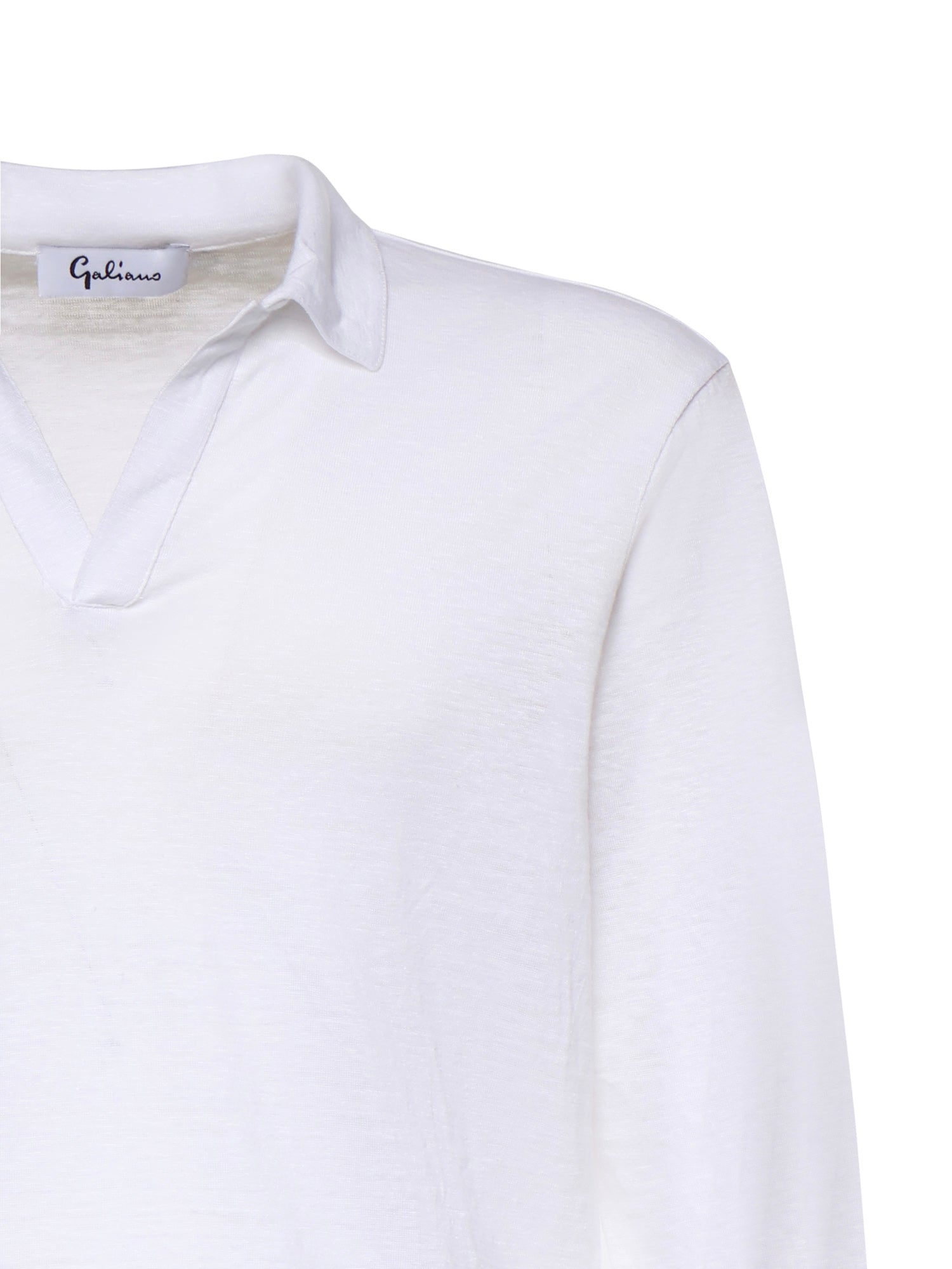 Polo in lino 60191 96803250 GALIANO 