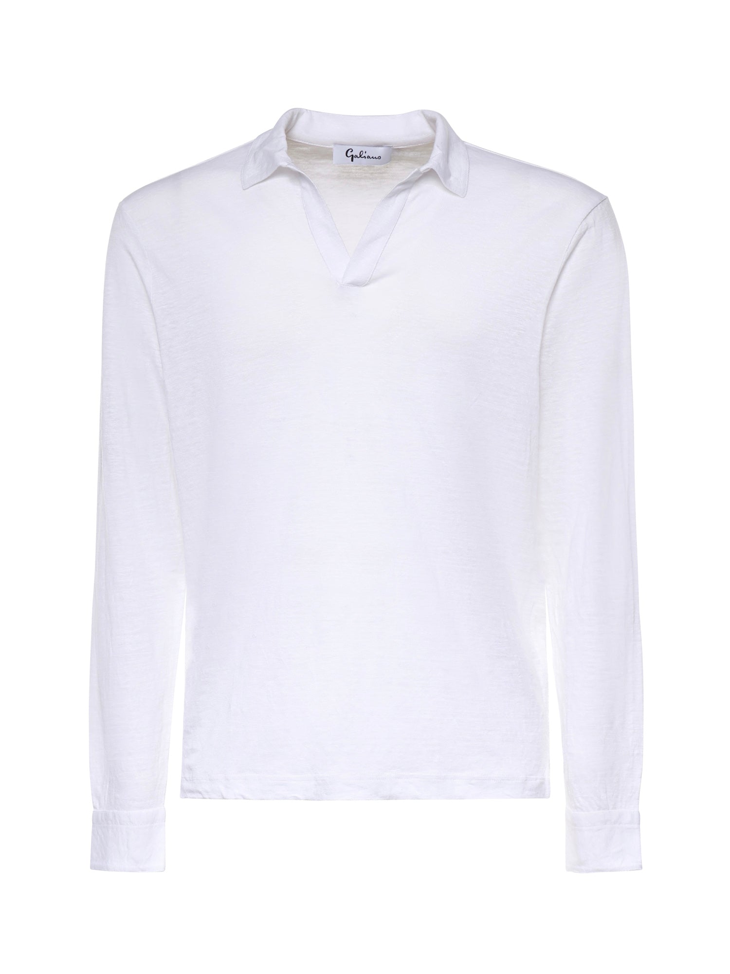 Polo in lino 60191 96803250 GALIANO 
