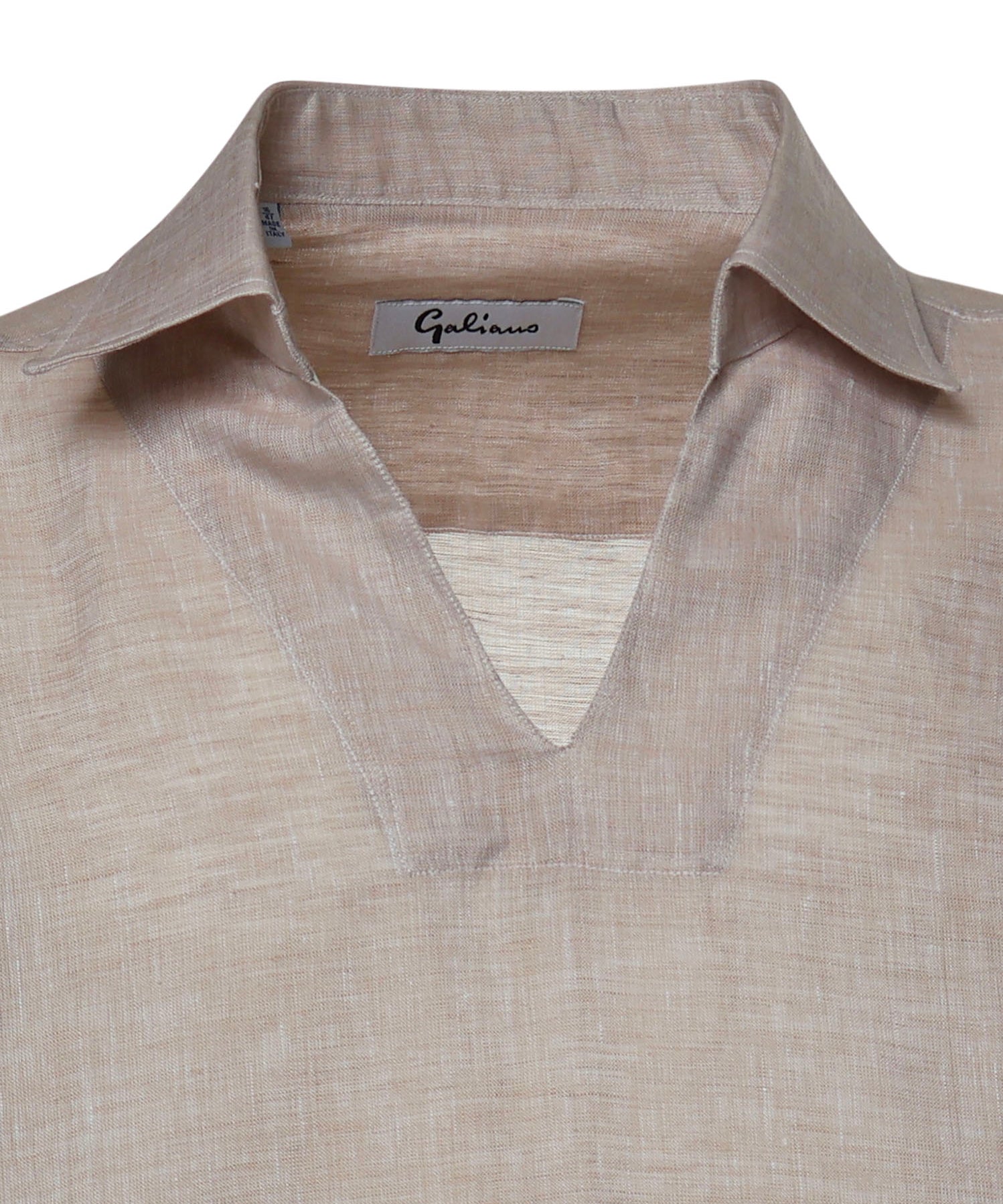 Polo Atlantis in lino ATLANTIS BEIGE GALIANO 