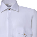 Camicia Rits in lino RITS BIANCO GALIANO 