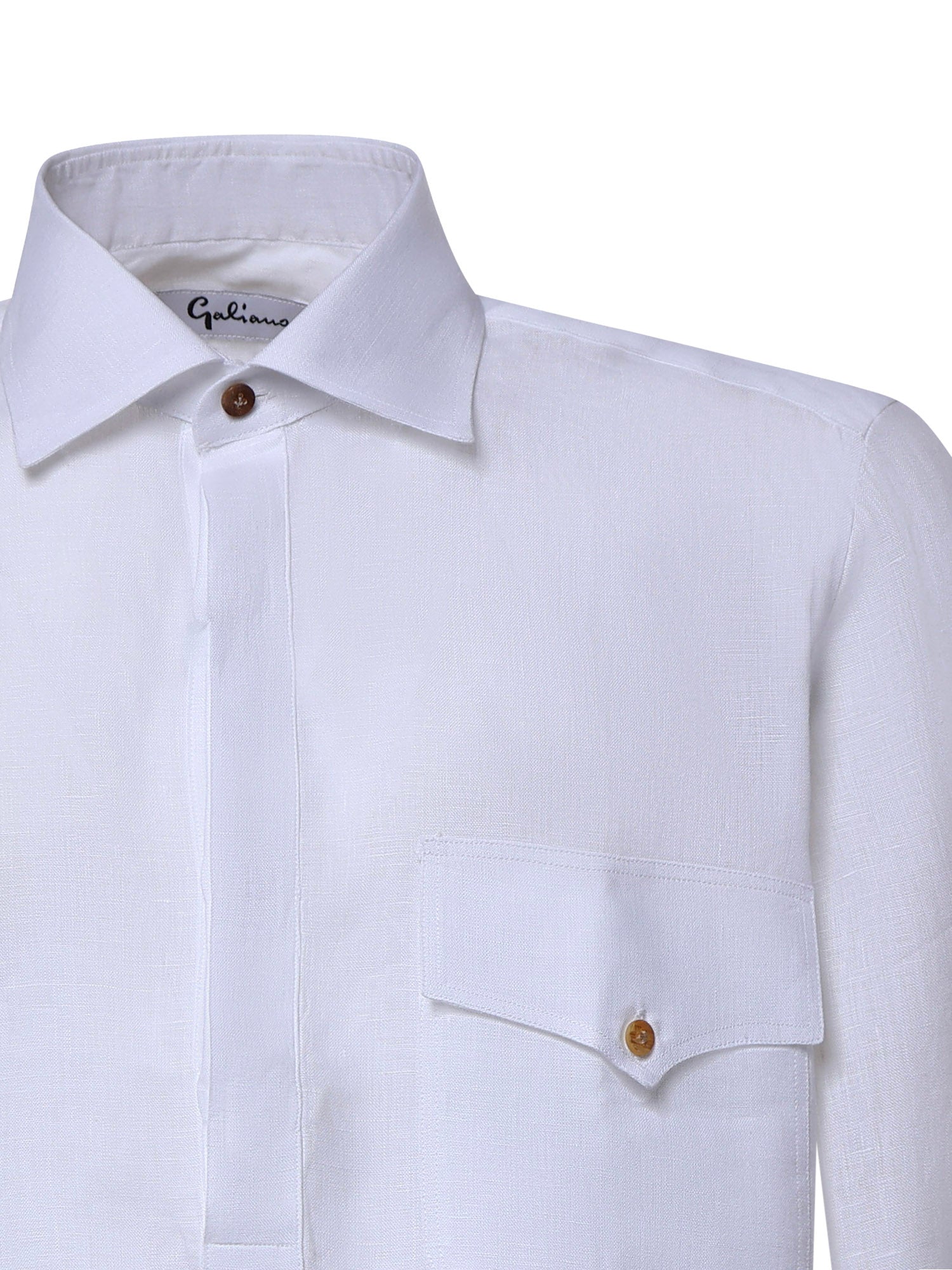 Camicia Rits in lino RITS BIANCO GALIANO 