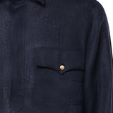 Camicia Rits in lino RITS BLU GALIANO 