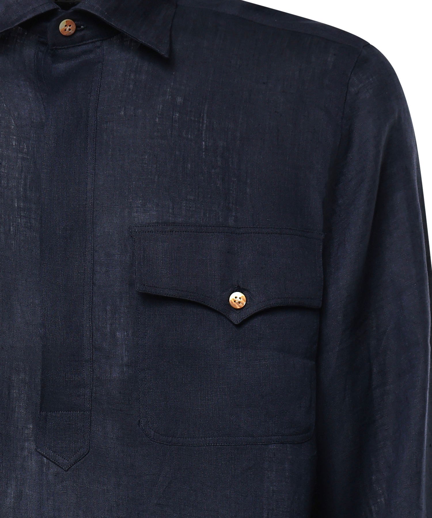 Camicia Rits in lino RITS BLU GALIANO 