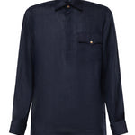 Camicia Rits in lino RITS BLU GALIANO 