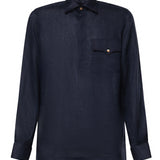 Camicia Rits in lino RITS BLU GALIANO 