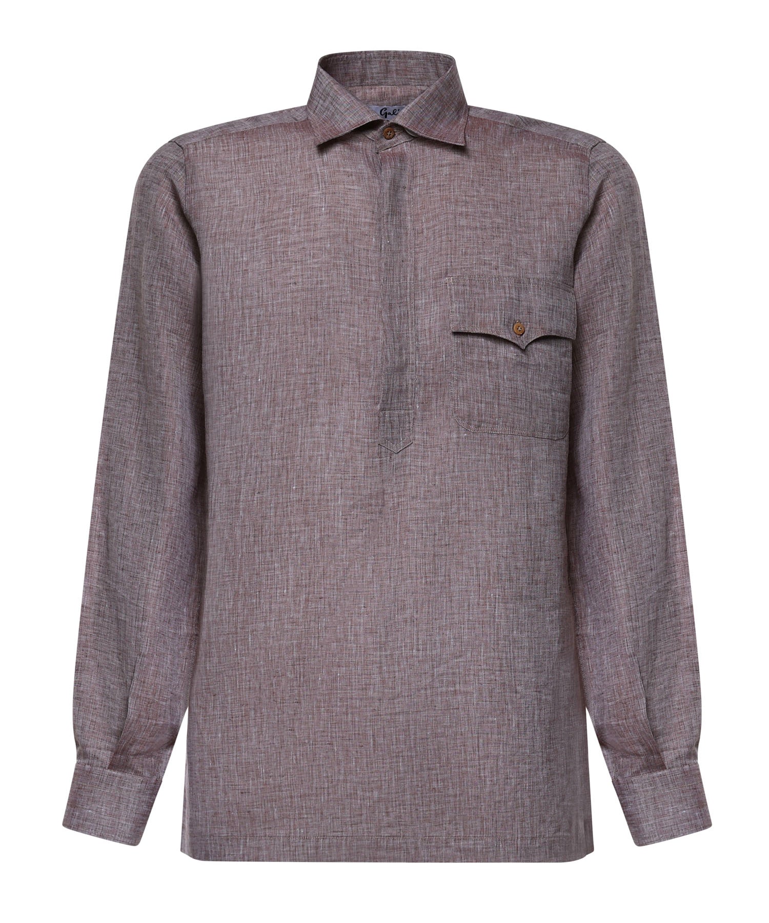 Camicia Rits in lino RITS KAKI GALIANO 