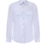 Camicia Savoy in lino SAVOY BIANCO GALIANO 