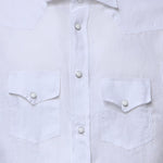 Camicia Savoy in lino SAVOY BIANCO GALIANO 