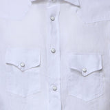 Camicia Savoy in lino SAVOY BIANCO GALIANO 