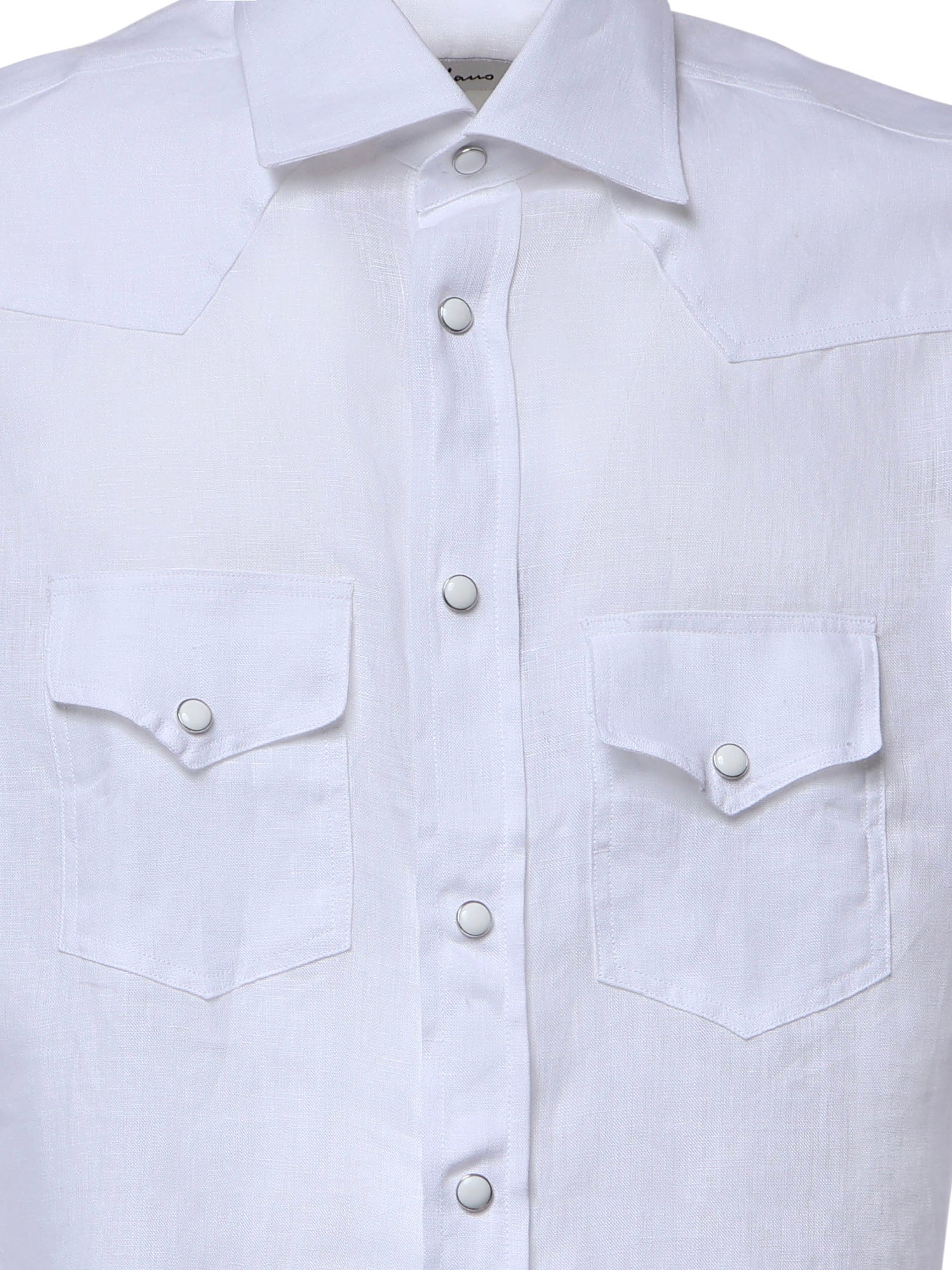 Camicia Savoy in lino SAVOY BIANCO GALIANO 