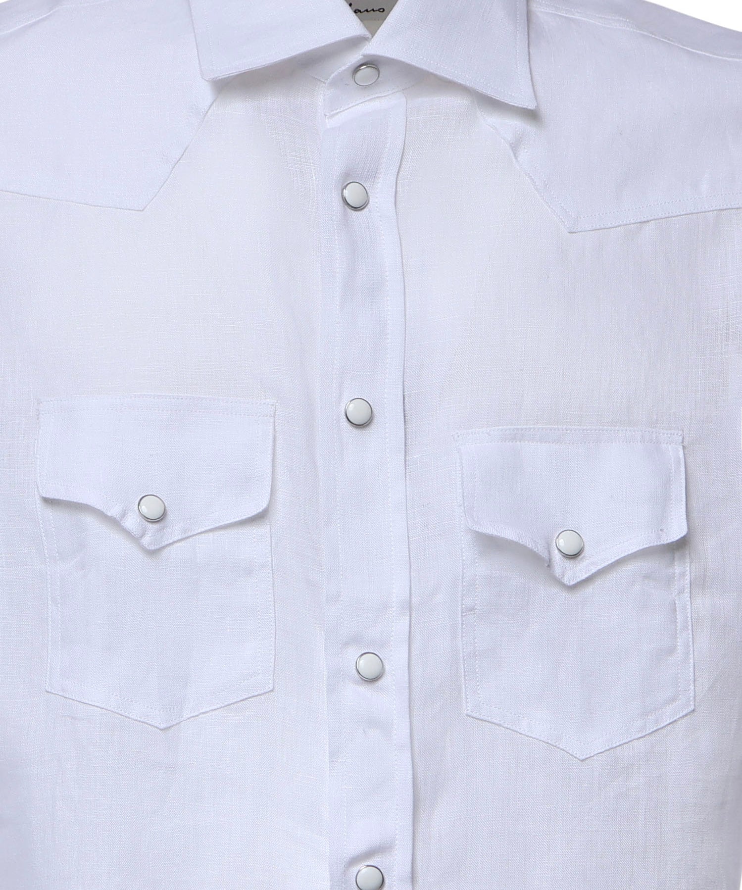 Camicia Savoy in lino SAVOY BIANCO GALIANO 
