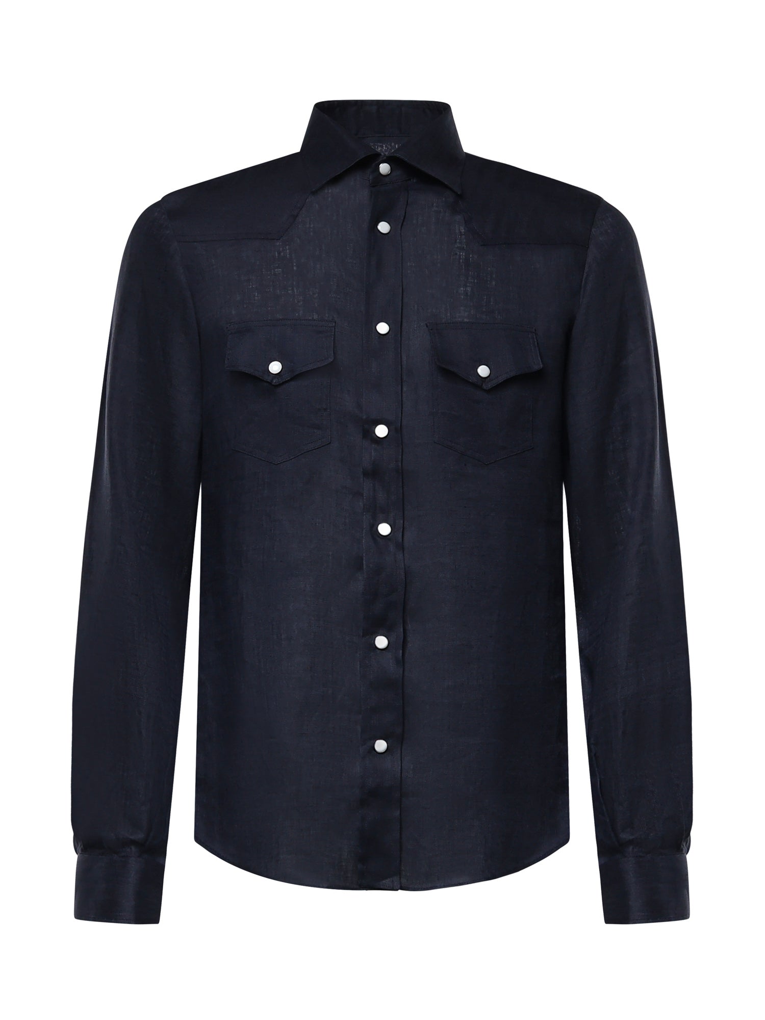 Camicia Savoy in lino SAVOY BLU GALIANO 