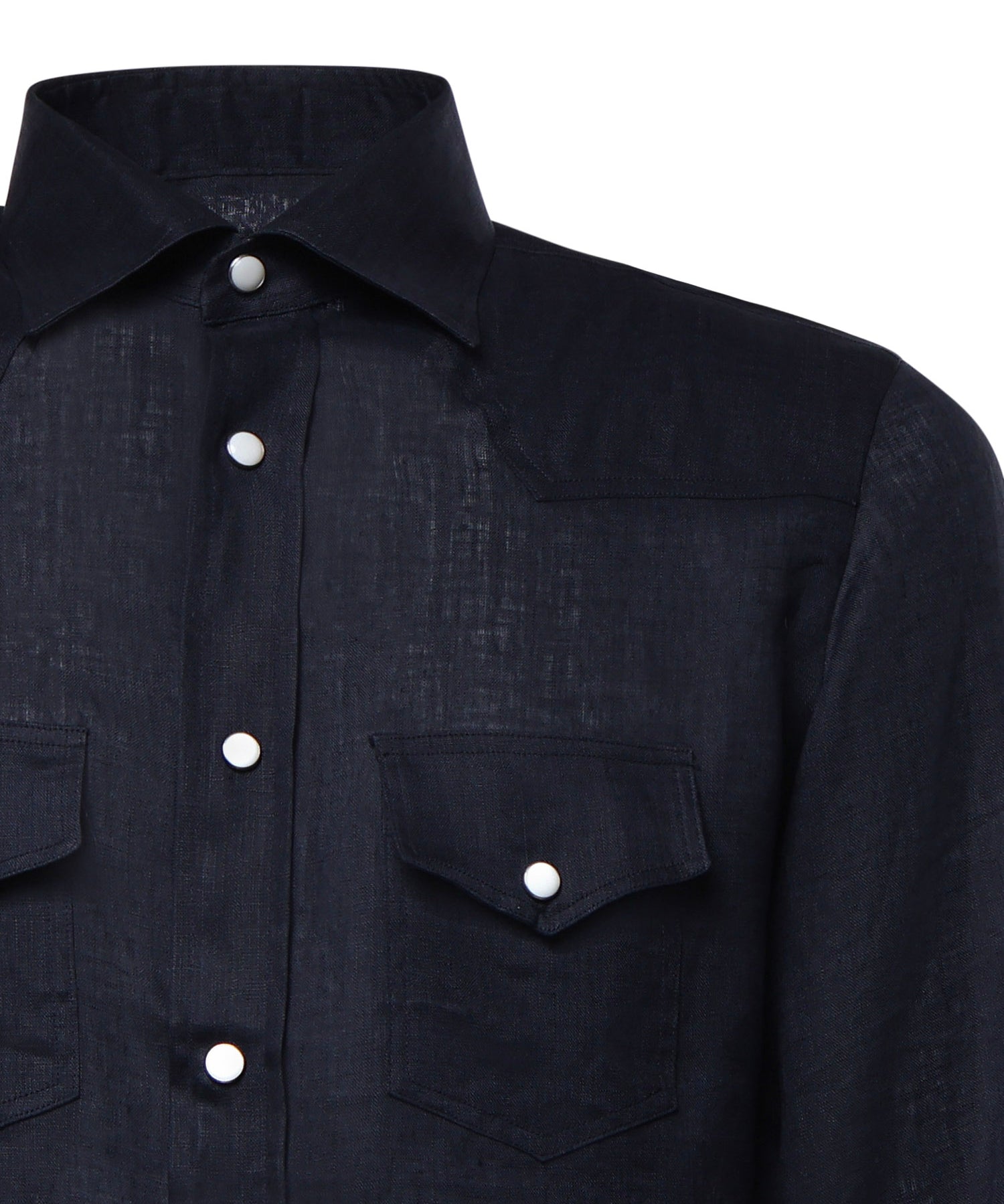 Camicia Savoy in lino SAVOY BLU GALIANO 