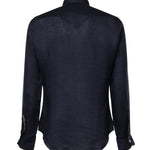 Camicia Savoy in lino SAVOY BLU GALIANO 