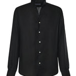 Camicia St.Regis in lino ST.REGIS NERO GALIANO 