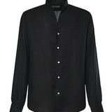 Camicia St.Regis in lino ST.REGIS NERO GALIANO 